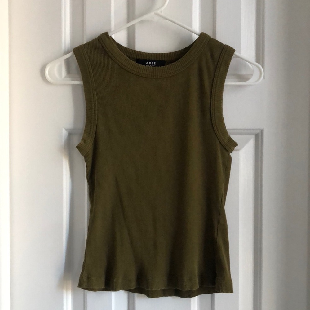 Able Ribbed Tank Top - Picture 2 of 4